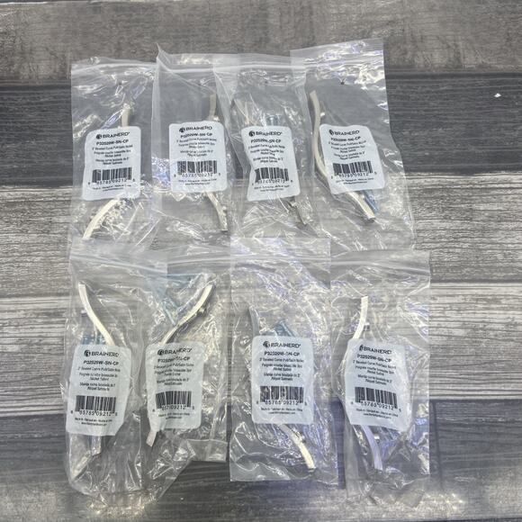 Pull Kitchen Cabinet Dresser Hardware Beveled Curve Nickel Lot Of 10{DD} - Picture 2 of 10